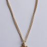 Vintage Hand Carved Cameo Necklace Gold Tone 21 Inch Chain Image 2