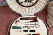 Antique grooming kit