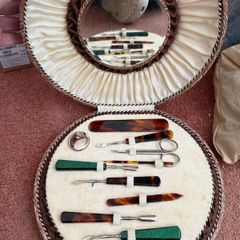 Antique grooming kit