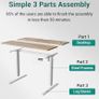 Electric Standing Desk For Gaming 100 x 60 cm Heigh Adjustable Stand up Table Image 2