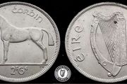 [#1] - Ireland 1961 | Irish 2s6d | Irish Half Crown | Horse | KM.16a | UNC