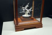 Silver Bonsai Tree Sculpture by Mitsunori