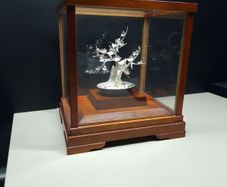 Silver Bonsai Tree Sculpture by Mitsunori