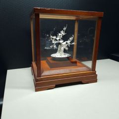 Silver Bonsai Tree Sculpture by Mitsunori