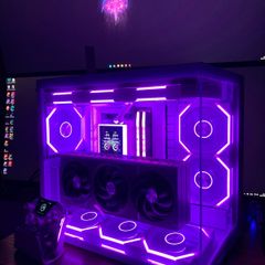 Brand new no cables flagship custom white amd gaming 4tb nvme pc 32gb ram 7800x3d 9070xt