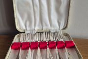 6 Vintage Silver Plated Forks