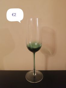 Green design wine glase