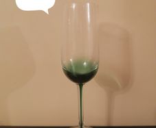 Green design wine glase