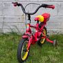 Kids Fire Fighter Red Bike Age 3-6, With Stabilisers, Hardly Used Image 2