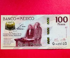 Mexico  100   Pesos  2016   Scarce Pick 130b Commemorative Issue ( Uncirculated )