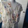White floral sleeveless summer dress, Size 2XL / UK20 Image 2