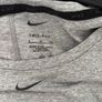 Nike grey dri fit long sleeve gym top size S Image 2