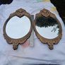 2 x Bronze Wall Mirrors (17x9" 3kgs) Image 6