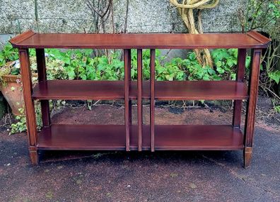 Vintage oak & mahogany console table
