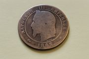 1863 Napoleon III Dix Centimes