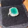 9ct Gold Silver Agate Ring Image 3