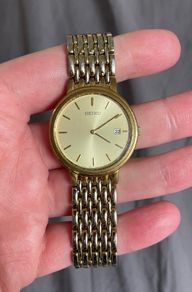 Seiko vintage gold tone watch