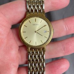 Seiko vintage gold tone watch