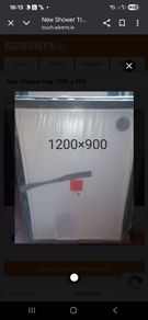 New 1200 x 900 Shower tray and 900mm screen