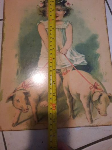 beautiful old fashioned look metal picture