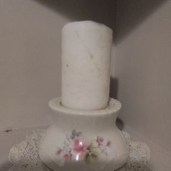 Donegal Beleek Parian China Pillar Candle Holder