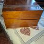 Antique 19th Century Victorian Mahogany Campaign Writing Slope Image 7