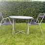 Vintage garden patio table and chairs c1950 Image 3