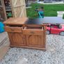Solid Oak Extending side table Image 5