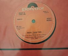 Roxy Music - More than this - IRISH 7" vinyl - 1982