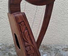 Lap Harp or model Harp handcarved