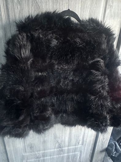 Black Fur Coat New Look Petite
