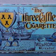 Repro Three Castles advertising sign