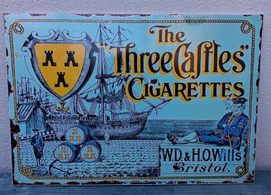 Repro Three Castles advertising sign