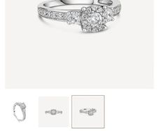 18ct white gold ring