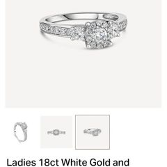 18ct white gold ring