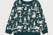 H&amp;M forest animals sweatshirt, size 2-4y
