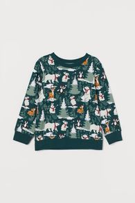 H&M forest animals sweatshirt, size 2-4y