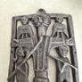 the Clonmacnoise Crucifixion Plaque, a 10th-century Irish gilt-bronze sculpture. Image 5
