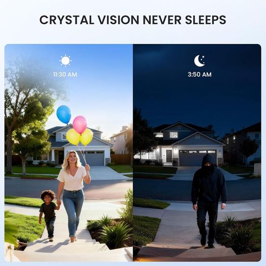 Doorbell Camera Wireless No Monthly Fee, 2K HD Video Doorbell with Chime, Smart AI Detection Instant Alert, 2-Way Talk, Clear Night Vision, Only 2.4GHz WIFI, Works with Alexa, White
