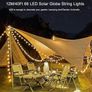 40ft 66 LEDs Solar Garden Light with 8 Modes Crystal Big Balls Solar Powered Waterproof for Camping Tree Patio Yard Wedding Party Decoration Image 3