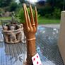 Bali hand-carved wooden hand, jewellery prop. D18 Image 3