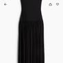 black pleated dress Image 3