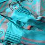 RARE BNWT Karen Millen Teal Paisley Silk Maxi Dress Image 4