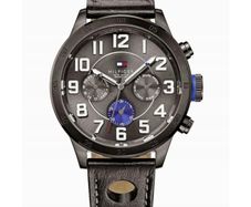Tommy Hilfiger Mens Watch 1791051 Black Leather - Warranty - Free Delivery - NEW