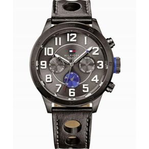 Tommy Hilfiger Mens Watch 1791051 Black Leather - Warranty - Free Delivery