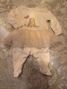 Baby girl next bunny sleeping suit 0-3