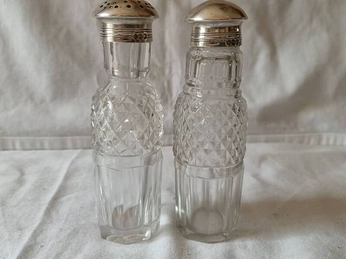 George IV Sterling Silver Cut Glass Cruet Set(1821)