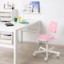 IKEA ORFJALL Kids Desk Chair White Pink Image 3