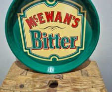 McEwan's Bitter metal beer tray