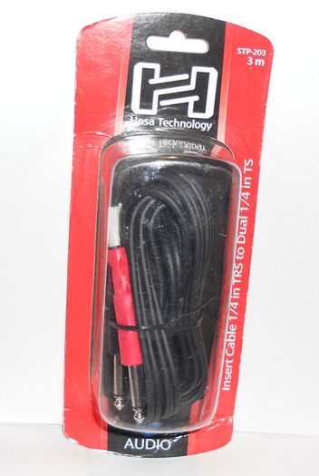 Hosa 1/4 TRS to Dual 1/4 TS Insert Cable